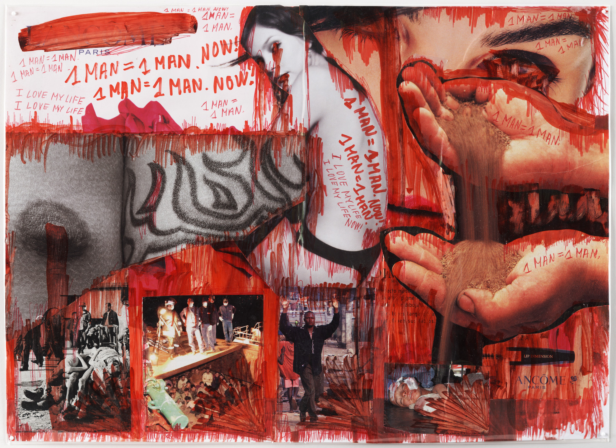 Thomas Hirschhorn. ŒSerie: 1 Man = 1 Man (I Love my Life)¹. 2001