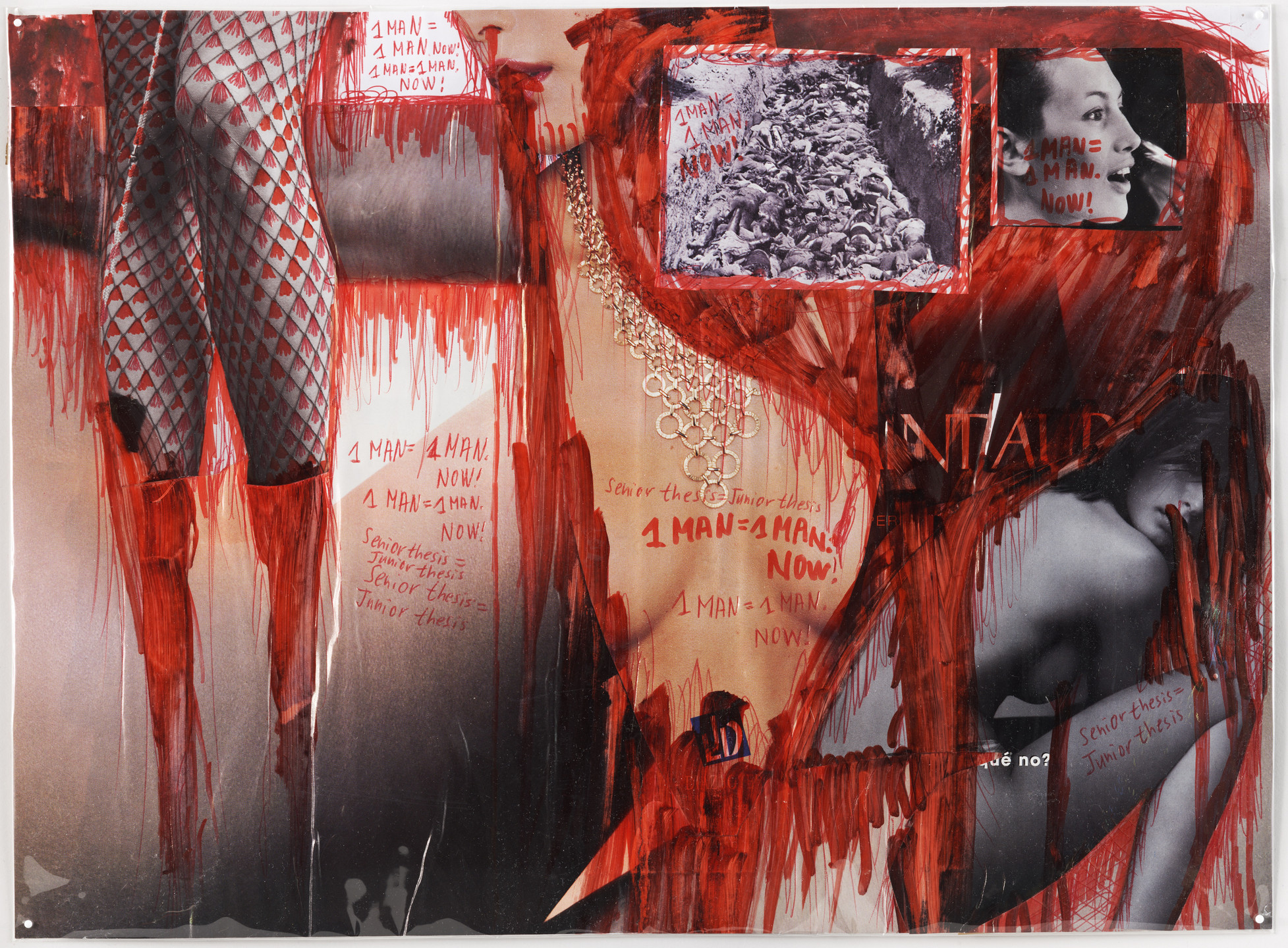 Thomas Hirschhorn. ŒSerie: 1 Man = 1 Man (Senior Thesis = Junior Thesis)¹. 2001