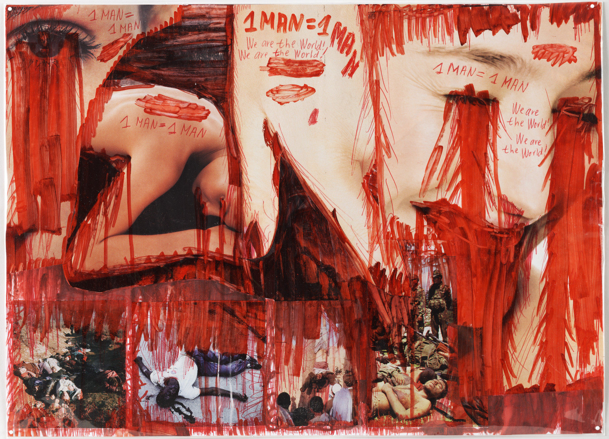 Thomas Hirschhorn. ŒSerie: 1 Man = 1 Man (We Are the World)¹. 2001