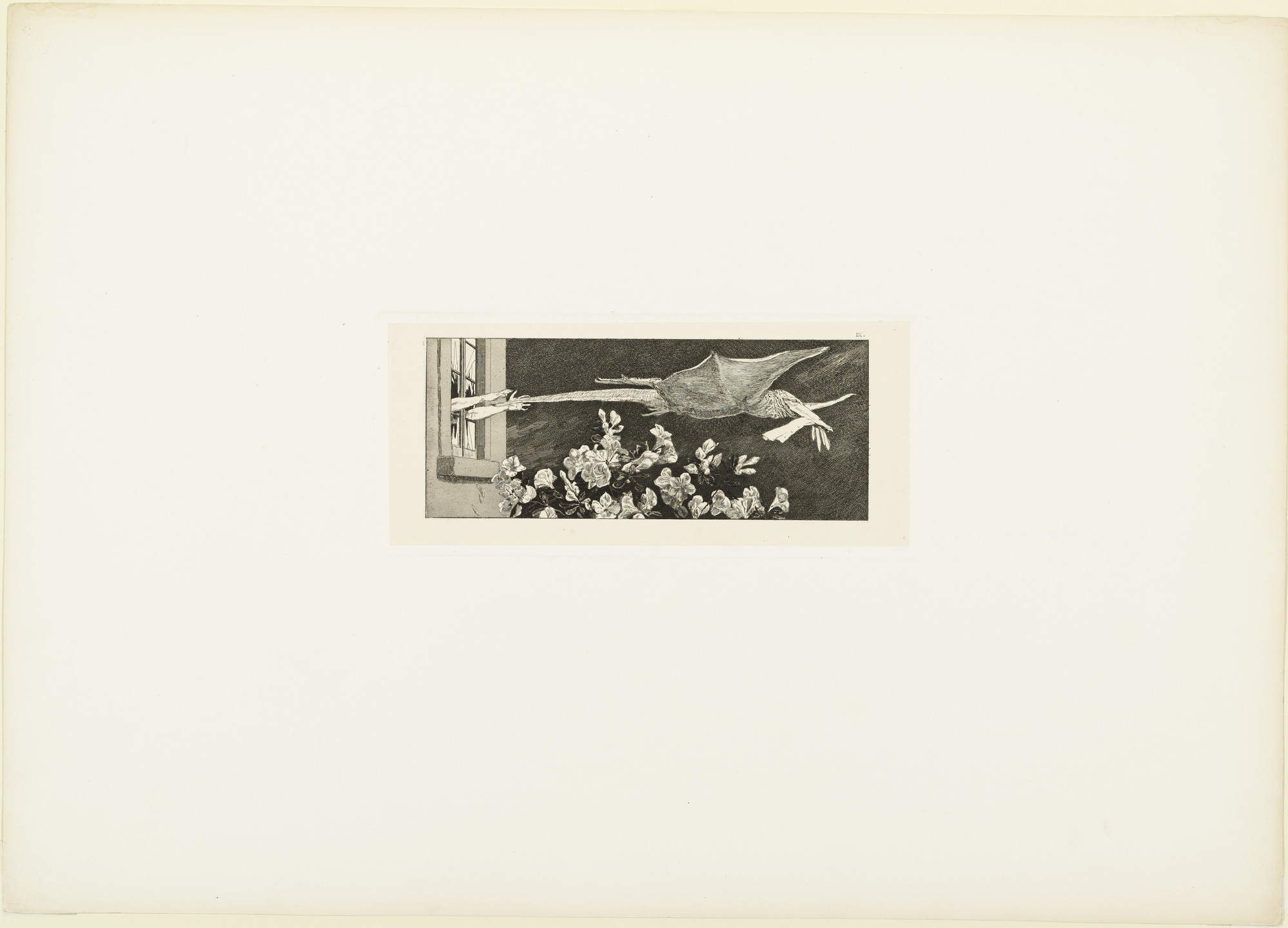 Max Klinger. Abduction (Entführung) (plate IX) from A Glove, Opus VI (Ein Handschuh, Opus VI). 1881 (print executed 1880)