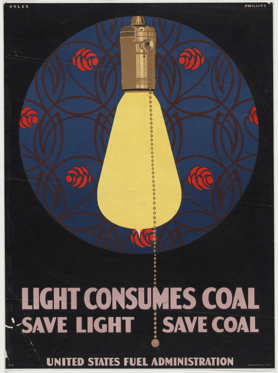 Coles Phillips. Light Consumes Coal. c. 1917