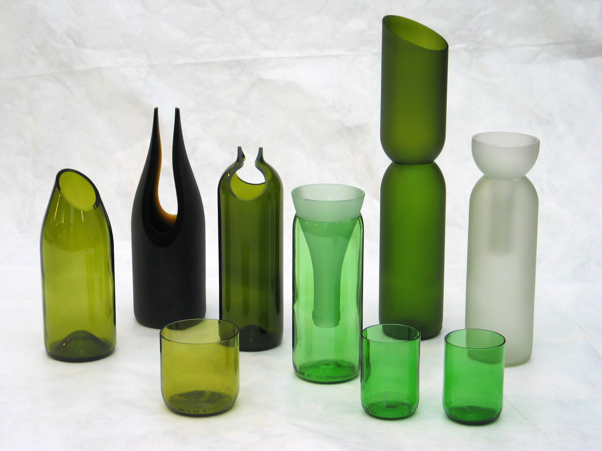 Tord Boontje, Emma Woffenden. &#34;Transglass&#34; Glassware. 1997