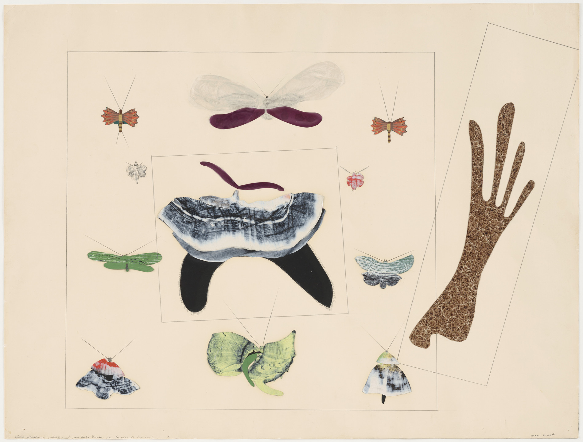 Max Ernst. Butterflies (Papillons). 1931