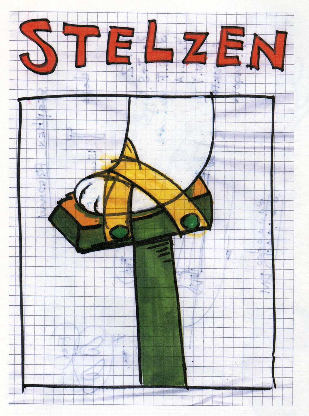 Yoshitomo Nara. Untitled ("Stelzen") from the series Time of My Life. 1992–2000