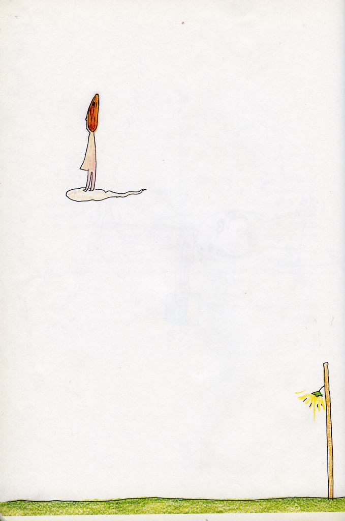 Untitled (Girl in cloud/lamppost) from the series Time of My Life