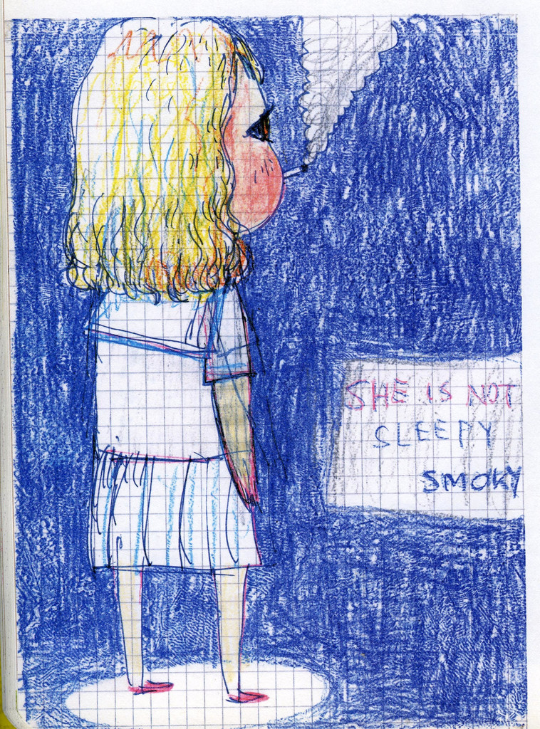 Untitled ("She is not sleepy smoky") from the series Time of My Life