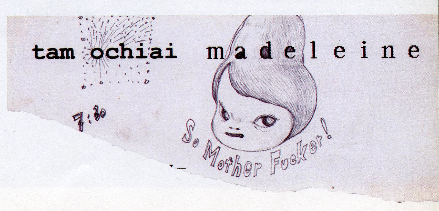 Yoshitomo Nara. Untitled ("So Mother Fucker!") from the series Time of My Life. 1992–2000