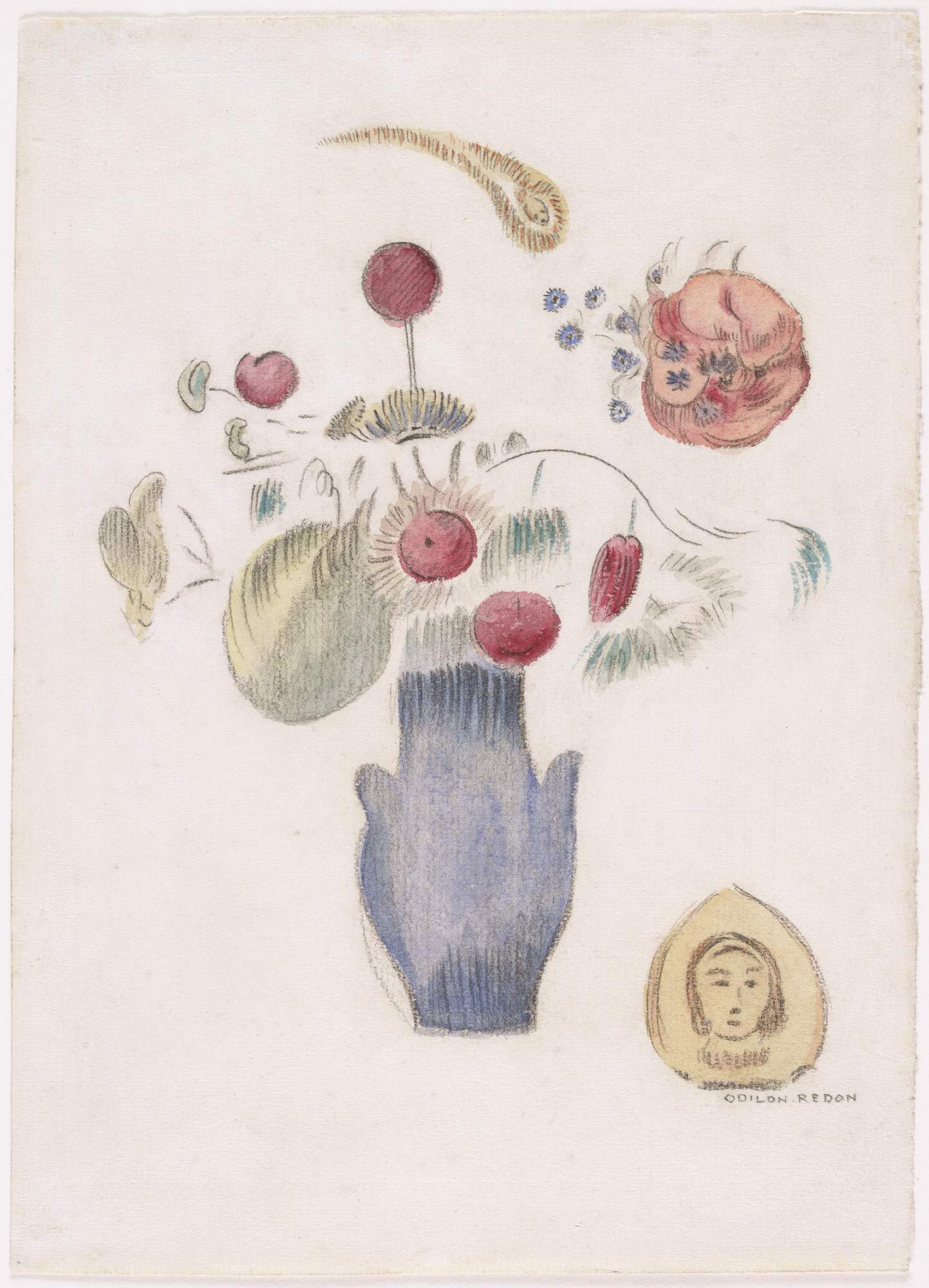 Odilon Redon. The Blue Vase