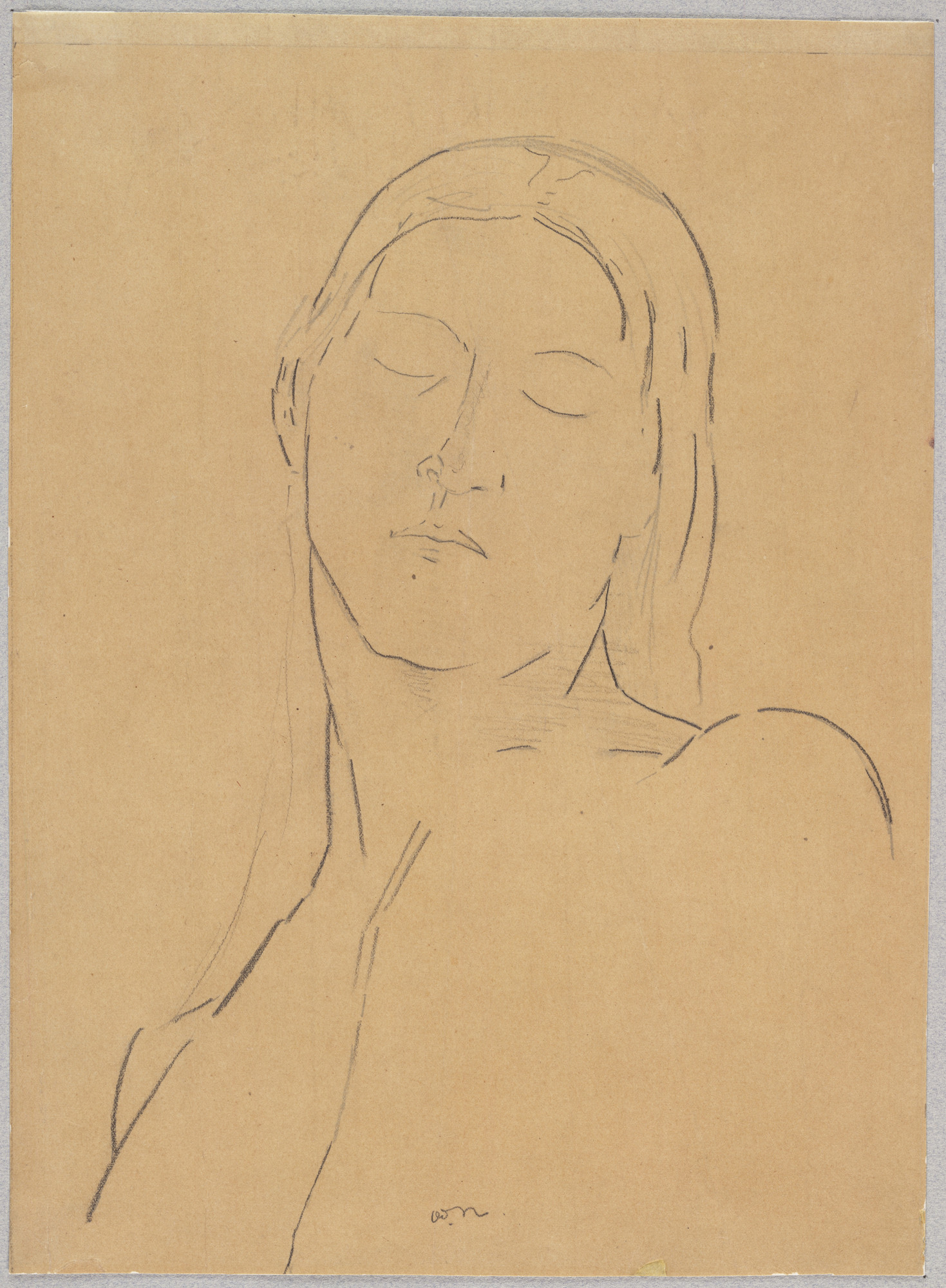 Odilon Redon. The Closed Eyes