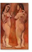 Painting: Pablo Picasso. Two Nudes. 1906.