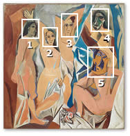 Pablo Picasso. Les Demoiselles d'Avignon. 1907.