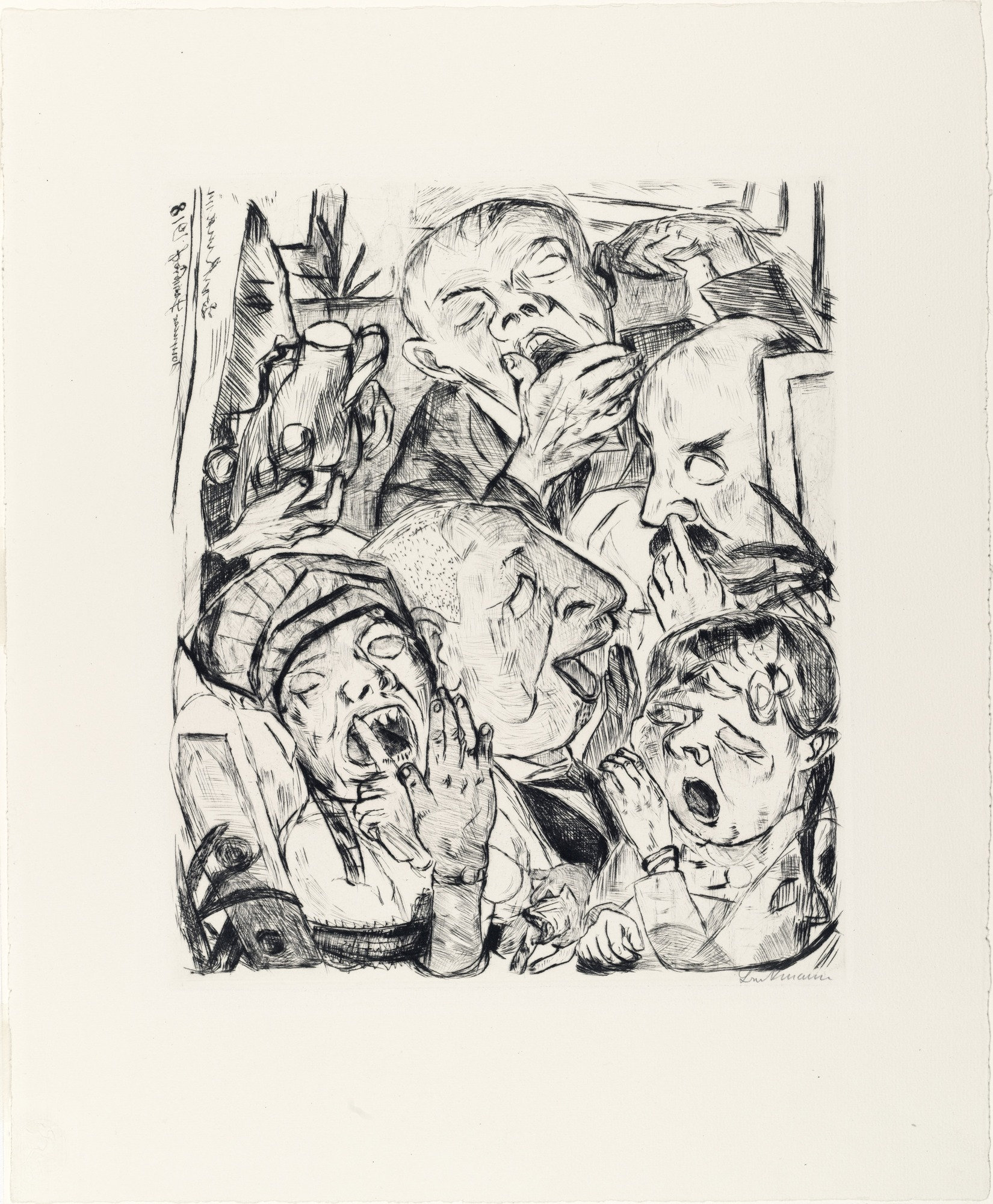 MoMA Collection | Max Beckmann. Faces (Gesichter). 1919 executed: 1915-1918)