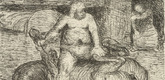 Ernst Barlach. Broomleg Astride the Dead Steed Hearthorn (Besenbein auf dem toten Rosse Herzhorn) from The Dead Day (Der tote Tag). (1910-11, published 1912)