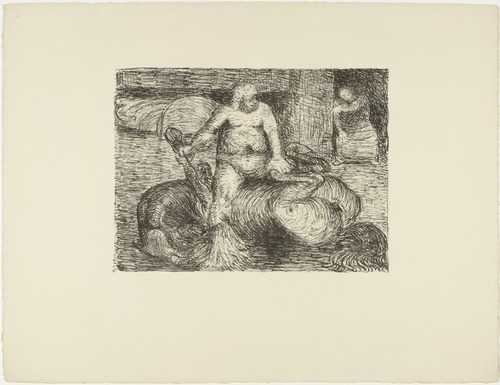 Ernst Barlach. Broomleg Astride the Dead Steed Hearthorn (Besenbein auf dem toten Rosse Herzhorn) from The Dead Day (Der tote Tag). (1910-11, published 1912)