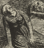 Ernst Barlach. The Bloodstain 2 (Der Blutflecken 2) from The Dead Day (Der tote Tag). (1910-11, published 1912)