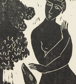 Moissey Kogan. Woman and Doe (Frau mit Reh). (1926)