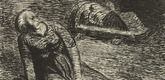 Ernst Barlach. The Bloodstain 2 (Der Blutflecken 2) from The Dead Day (Der tote Tag). (1910-11, published 1912)