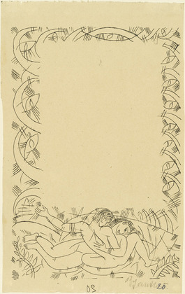 Richard Janthur. Ornamental Border for a Book. (1898)