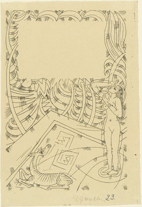 Richard Janthur. Ornamental Border for a Book. (1898)