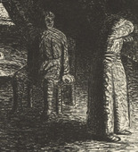 Ernst Barlach. The Guilty Woman (Die Schuldbewußte) from The Dead Day (Der tote Tag). (1910-11, published 1912)