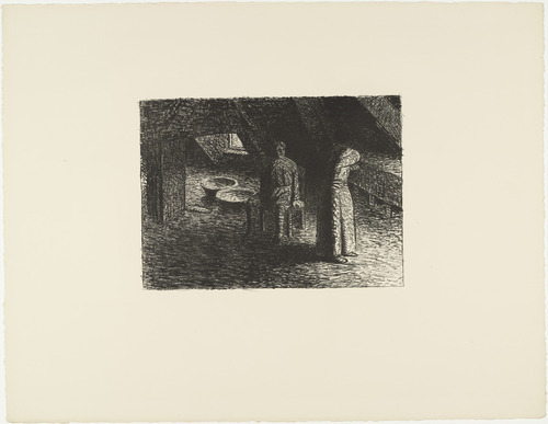 Ernst Barlach. The Guilty Woman (Die Schuldbewußte) from The Dead Day (Der tote Tag). (1910-11, published 1912)