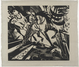 Franz Marc. Riding School After Ridinger (Reitschule nach Ridinger). (1913)