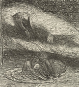 Ernst Barlach. Dreaming Youth (Träumender Jüngling) from The Dead Day (Der tote Tag). (1910-11, published 1912)