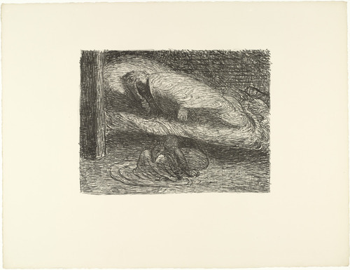 Ernst Barlach. Dreaming Youth (Träumender Jüngling) from The Dead Day (Der tote Tag). (1910-11, published 1912)