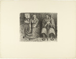 Ernst Barlach. Couple Conversing (Das Paar im Gespräch) from The Dead Day (Der tote Tag). (1910-11, published 1912)