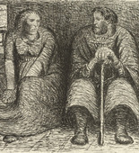 Ernst Barlach. Couple Conversing (Das Paar im Gespräch) from The Dead Day (Der tote Tag). (1910-11, published 1912)