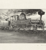 Lyonel Feininger. The Old Locomotive. 1906