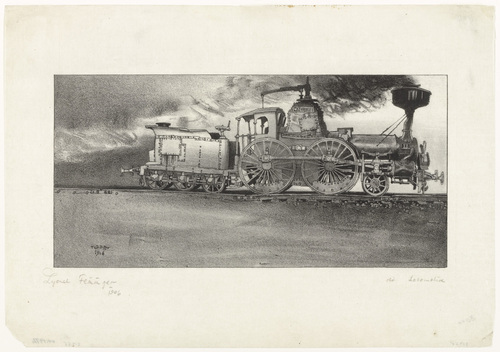 Lyonel Feininger. The Old Locomotive. 1906