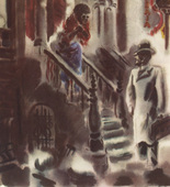 George Grosz. Untitled (plate facing page 146) from The Voice of the City and Other Stories. 1935 (drawings executed 1933/34)