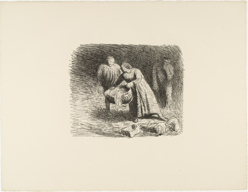 Ernst Barlach. The Cradle (Die Wiege) from The Dead Day (Der tote Tag). (1910-11, published 1912)
