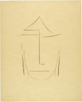 Alexei Jawlensky. Head I (Kopf I) from the portfolio Heads (Köpfe). (1922)
