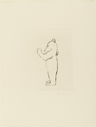 Renée Sintenis. Standing Bear Cub (Stehendes junges Bär). unknown