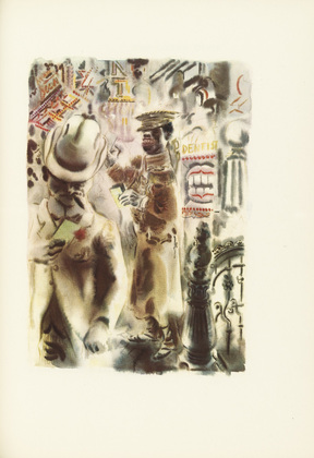 George Grosz. Untitled (plate facing page 161) from The Voice of the City and Other Stories. 1935 (drawings executed 1933/34)
