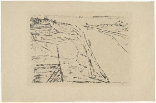 Paul Klee. View over a River (Blick auf einen Fluss) for the portfolio Sema. 1912