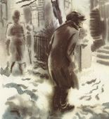 George Grosz. Untitled (plate facing page 169) from The Voice of the City and Other Stories. 1935 (drawings executed 1933/34)