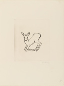 Renée Sintenis. Kneeling Fawn (Kniendes Reh). (c. 1915)