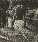 Ernst Barlach. The Gobblin (Der Alb) from The Dead Day (Der tote Tag). (1910-11, published 1912)