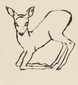 Renée Sintenis. Kneeling Fawn (Kniendes Reh). (c. 1915)