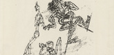 Paul Klee. Tragedy on Stilts (Tragödie auf Stelzen). 1912
