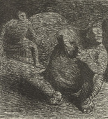 Ernst Barlach. Desperate Gobblin (Verzweifelter Alb) from The Dead Day (Der tote Tag). (1910-11, published 1912)