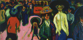 Ernst Ludwig Kirchner. Street, Dresden. 1908 (reworked 1919; dated on painting 1907)