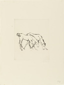 Renée Sintenis. Two Colts Grazing (Zwei Fohlen, grasend). (c. 1919)