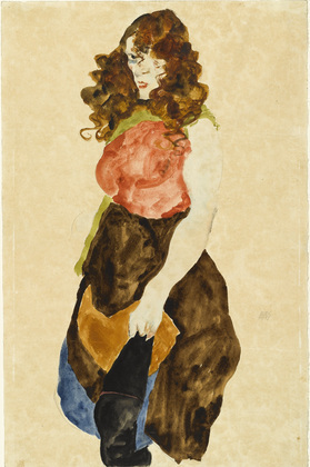 Egon Schiele. Prostitute (Dirne). 1912
