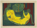 Ernst Ludwig Kirchner. Three Nudes in the Forest (Drei Akte im Walde). (1933)
