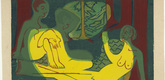 Ernst Ludwig Kirchner. Three Nudes in the Forest (Drei Akte im Walde). (1933)