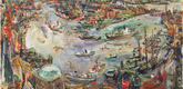 Oskar Kokoschka. Port of Hamburg. 1951
